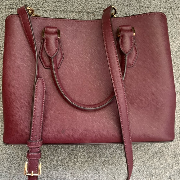Michael Kors Burgundy Crossbody Bag - Picture 2 of 3